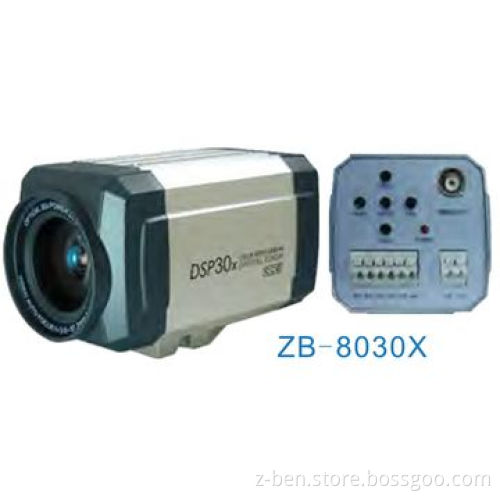 Color Box Zoom Camera with 1/4-inch Sony Pinterline Transfer CCD and 480TVL Resolution